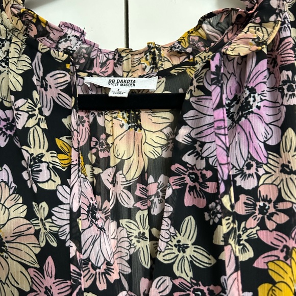 Steve Madden BB Dakota Orange Blossom Printed Dress - Picture 4 of 5